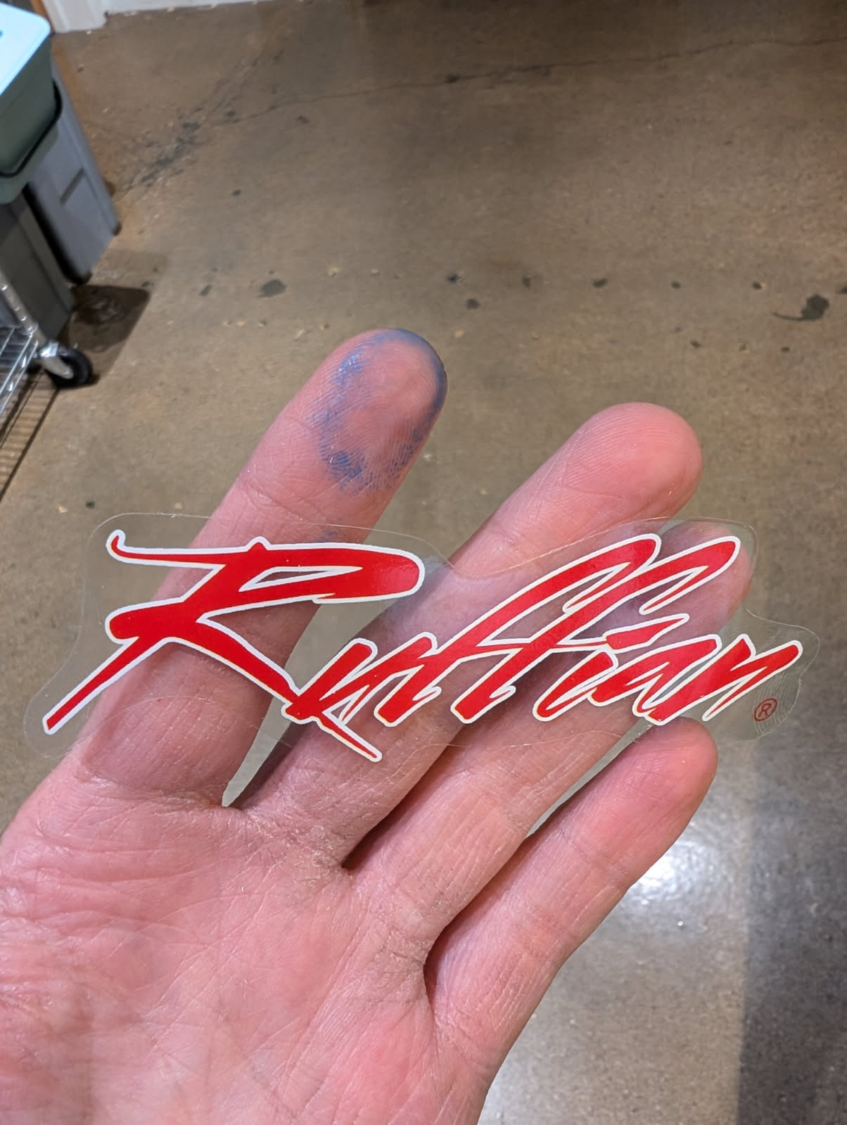 Ruffian Clear Vinyl Sticker – Ruffian Cars