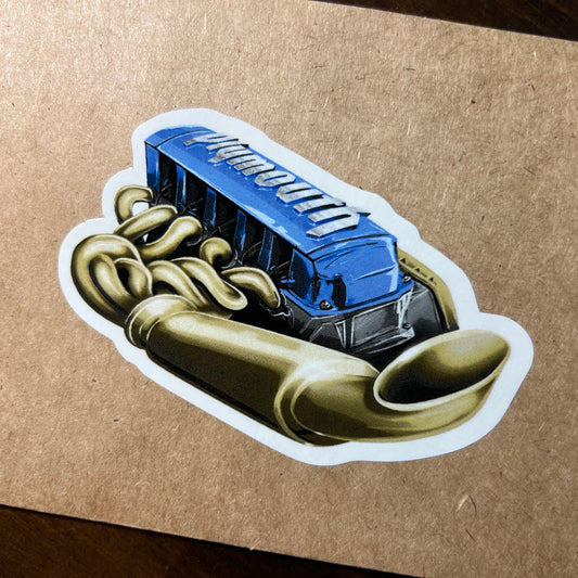 Ruffian GT-1 V10 Engine Vinyl Sticker