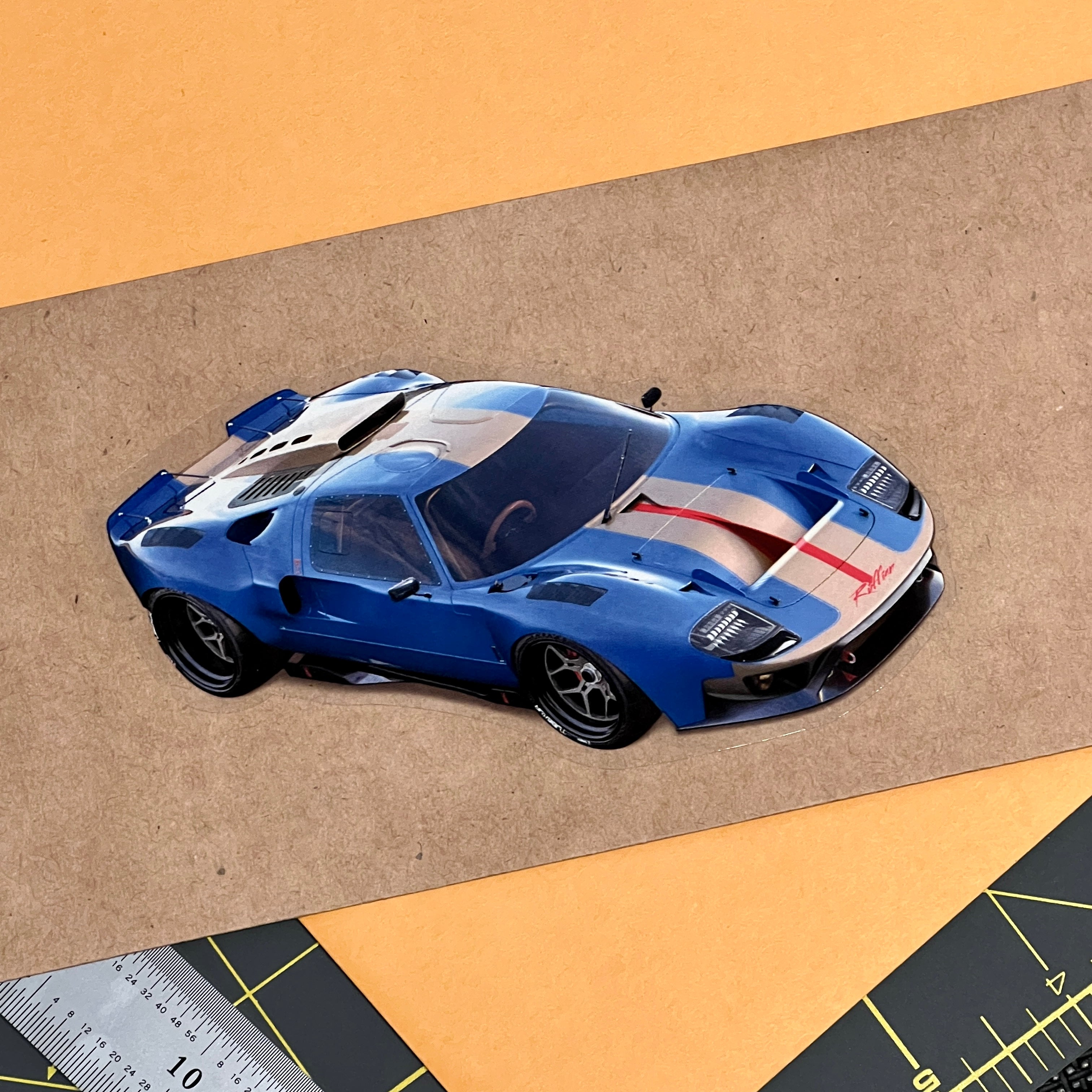 Ruffian GT40 Clear Vinyl Sticker – Ruffian Cars