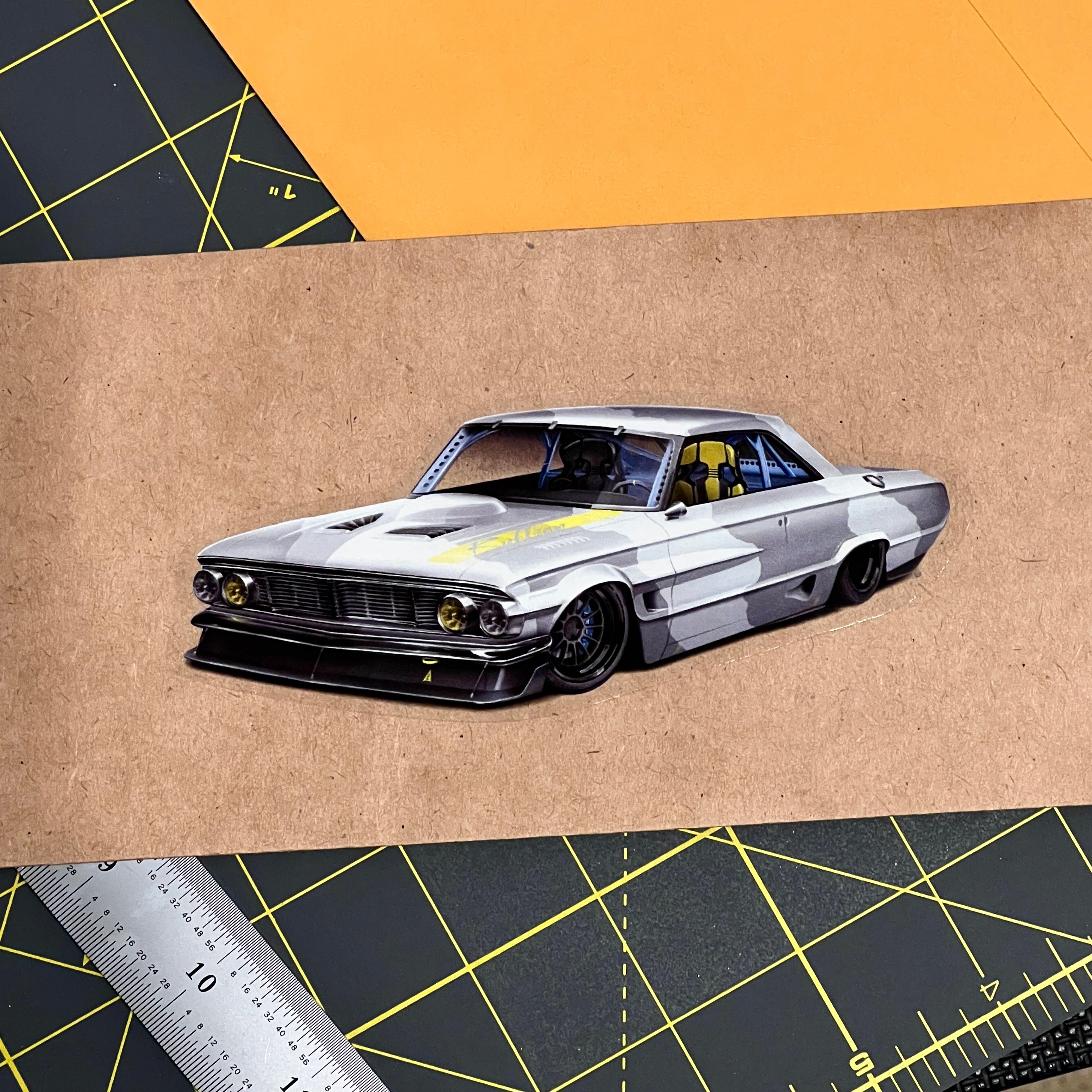 Galaxie 500 Clear Vinyl Sticker – Ruffian Cars