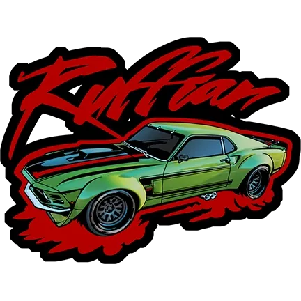 Ruffian Mustang Sticker